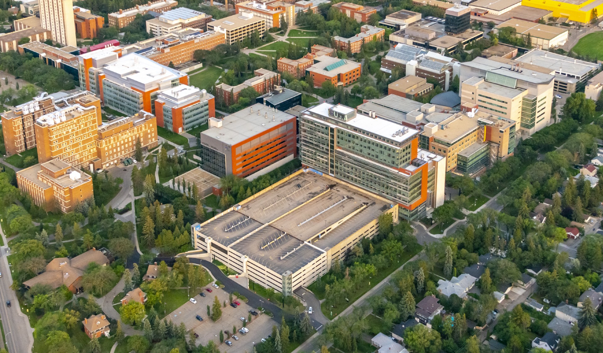 North campus U of A ariel view