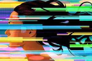 Digital art of woman