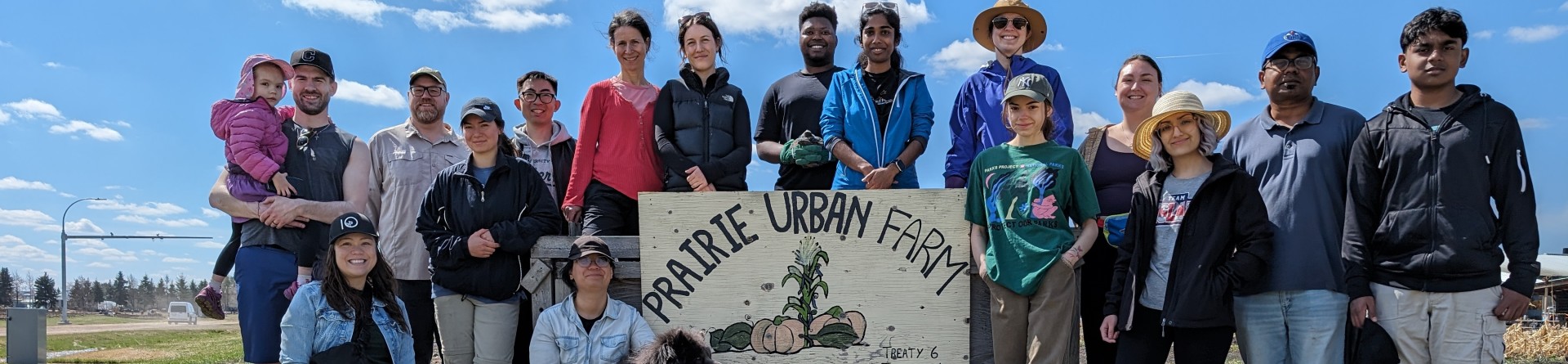 volunteers for Prairie Urban Farms