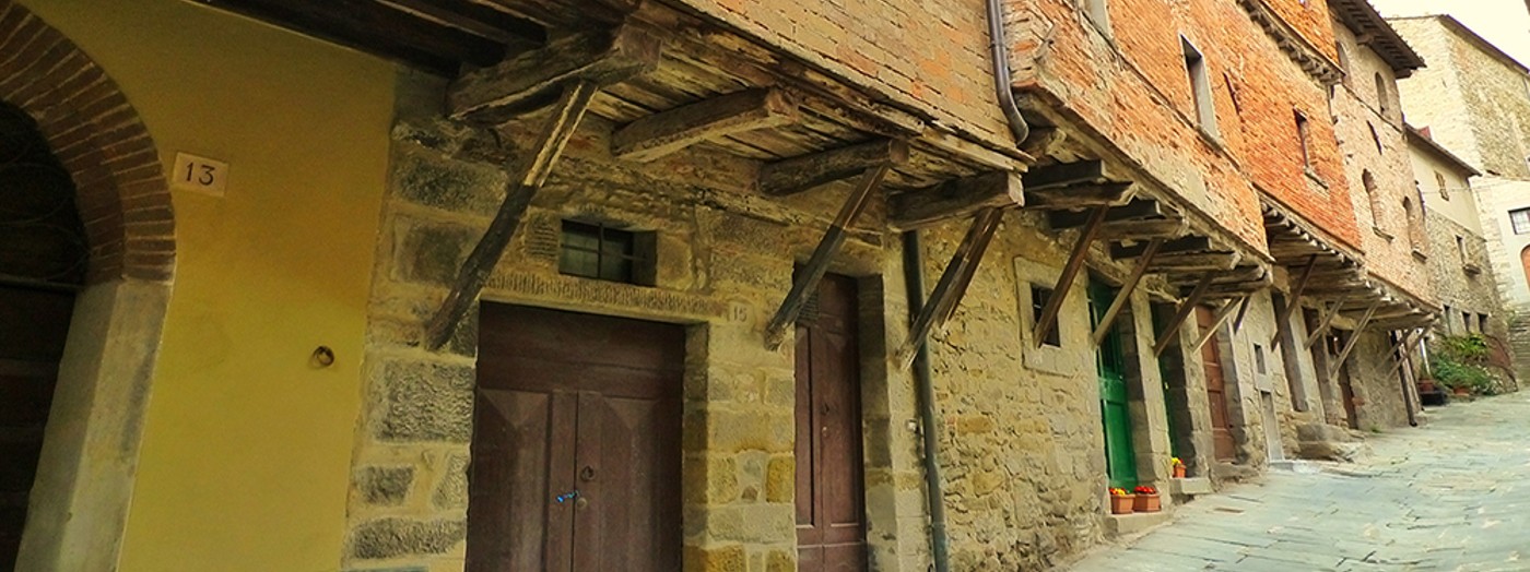 Cortona streets and buildings