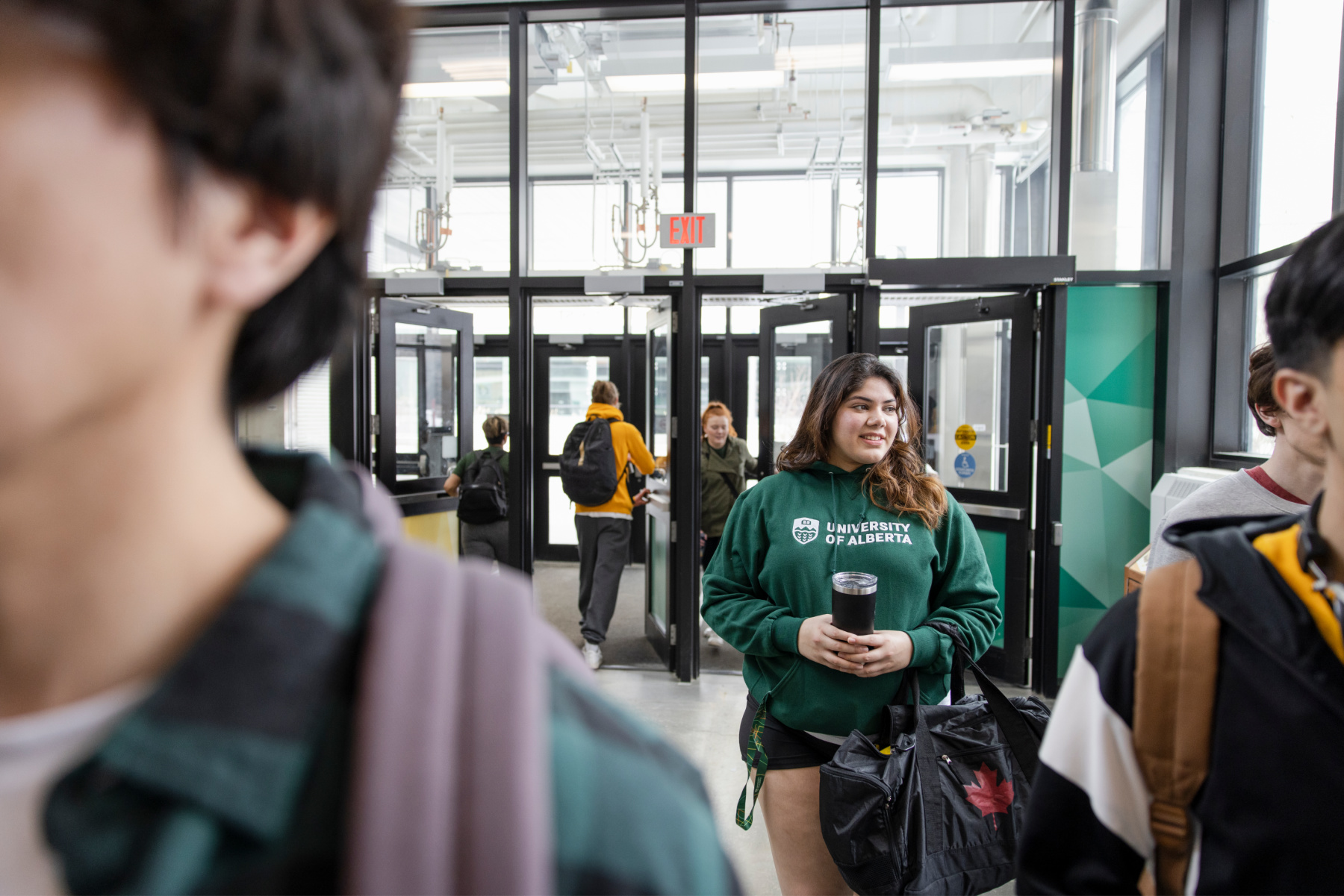 Students in Hallway