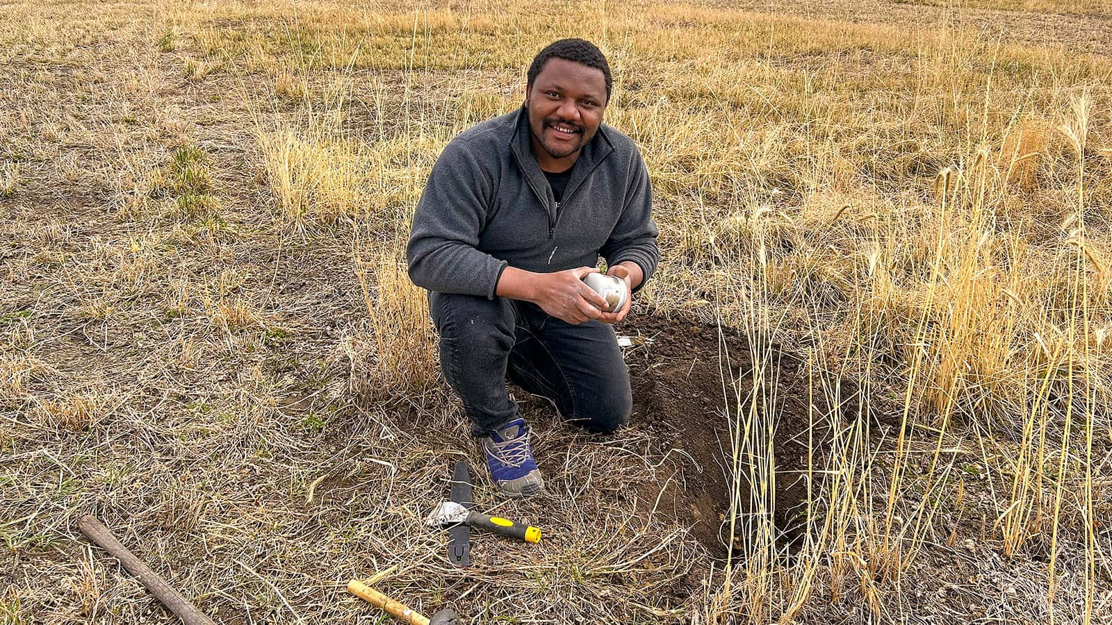 PhD candidate Cosmas Ugwu found that growing perennial cereal grains and legumes in the same fields could benefit both crop performance and sustainability. (Photo: Supplied)