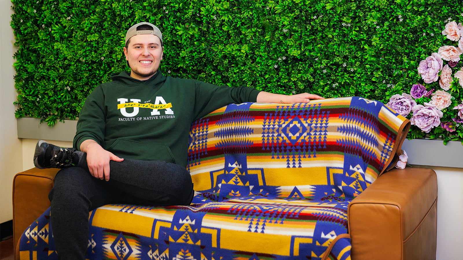 Graduating with a bachelor of arts in Native studies with honors, Marc Jr. Doire — the first in his family to earn both a high school diploma and a university degree — says he wants to contribute to his community “in the biggest way I can.” (Photo: Alex Pugliese)