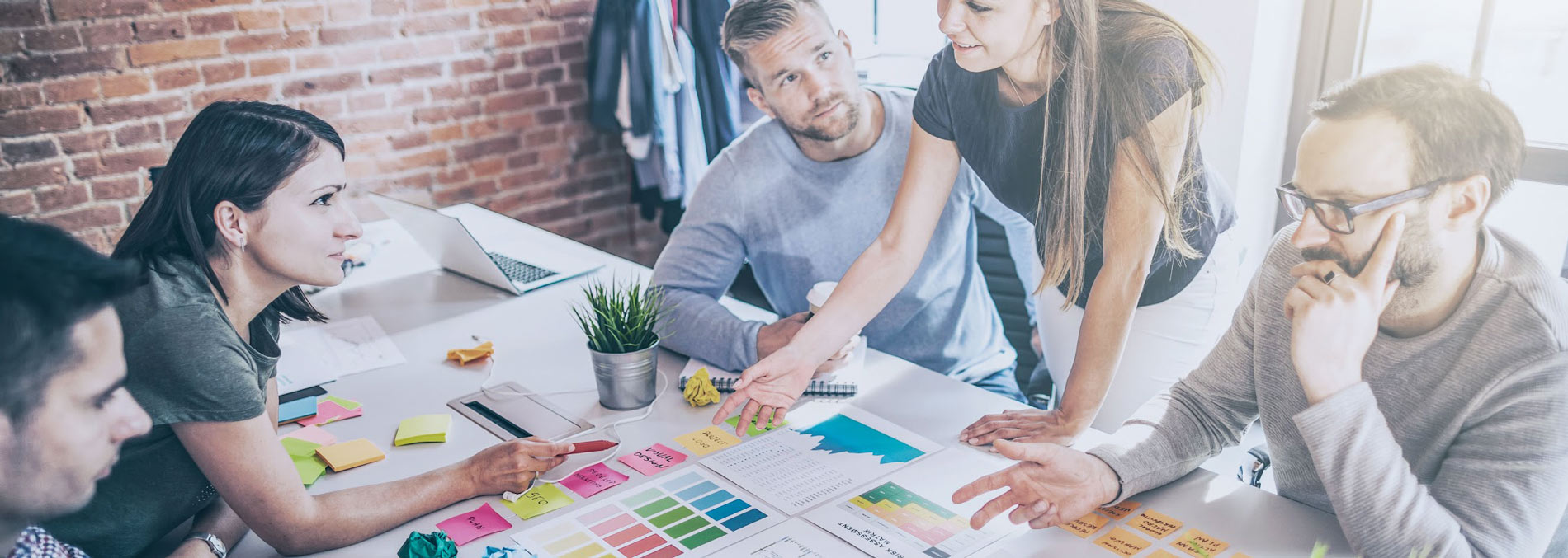 Group of people working on a project