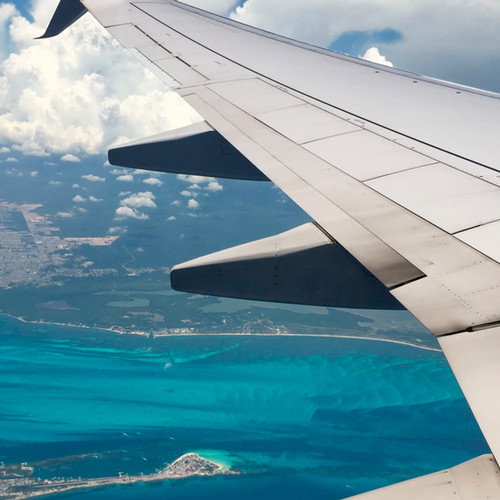 view from airplane