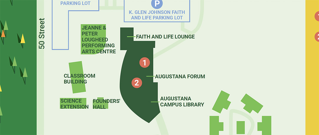 Map of Augustana Campus