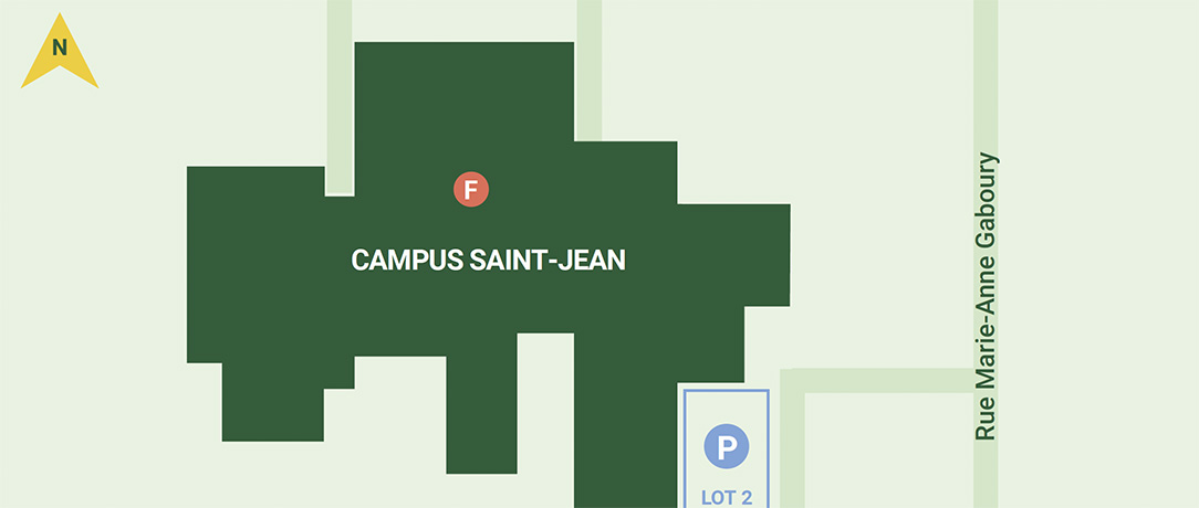 Map of Campus Saint-Jean