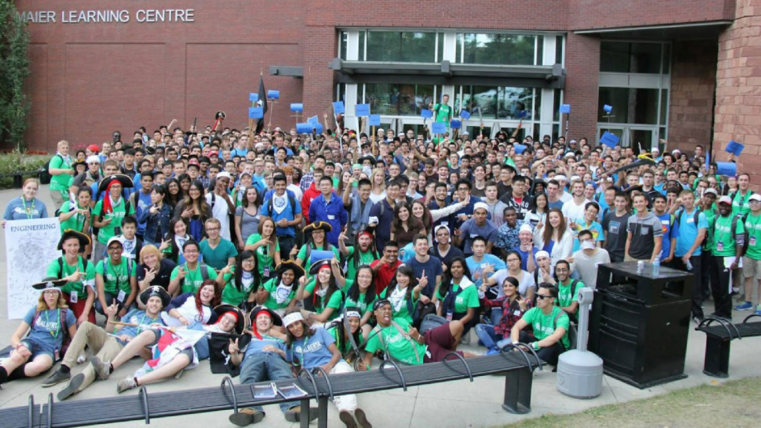 Group of students on campus