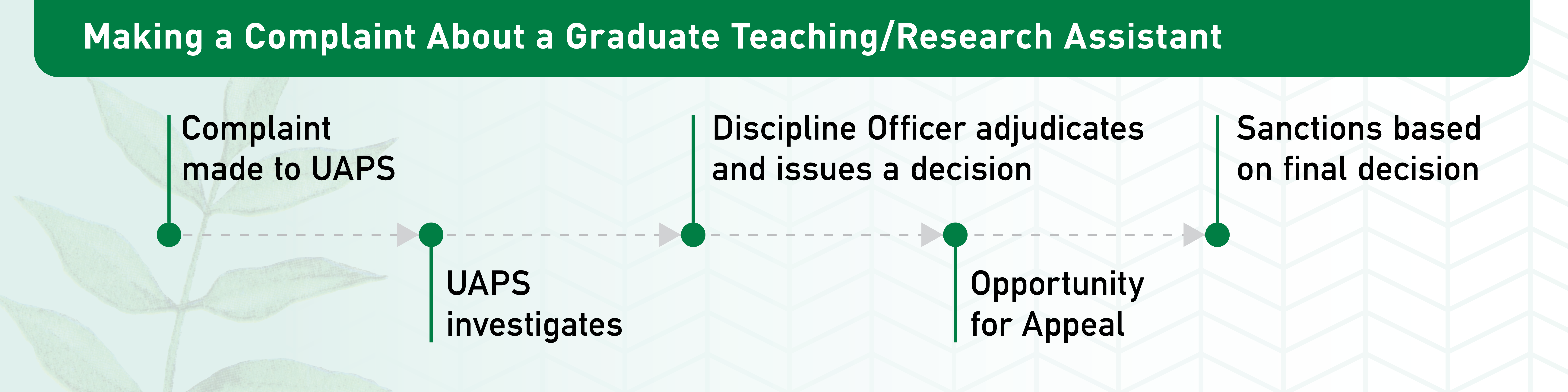 Complaint against a graduate assistant