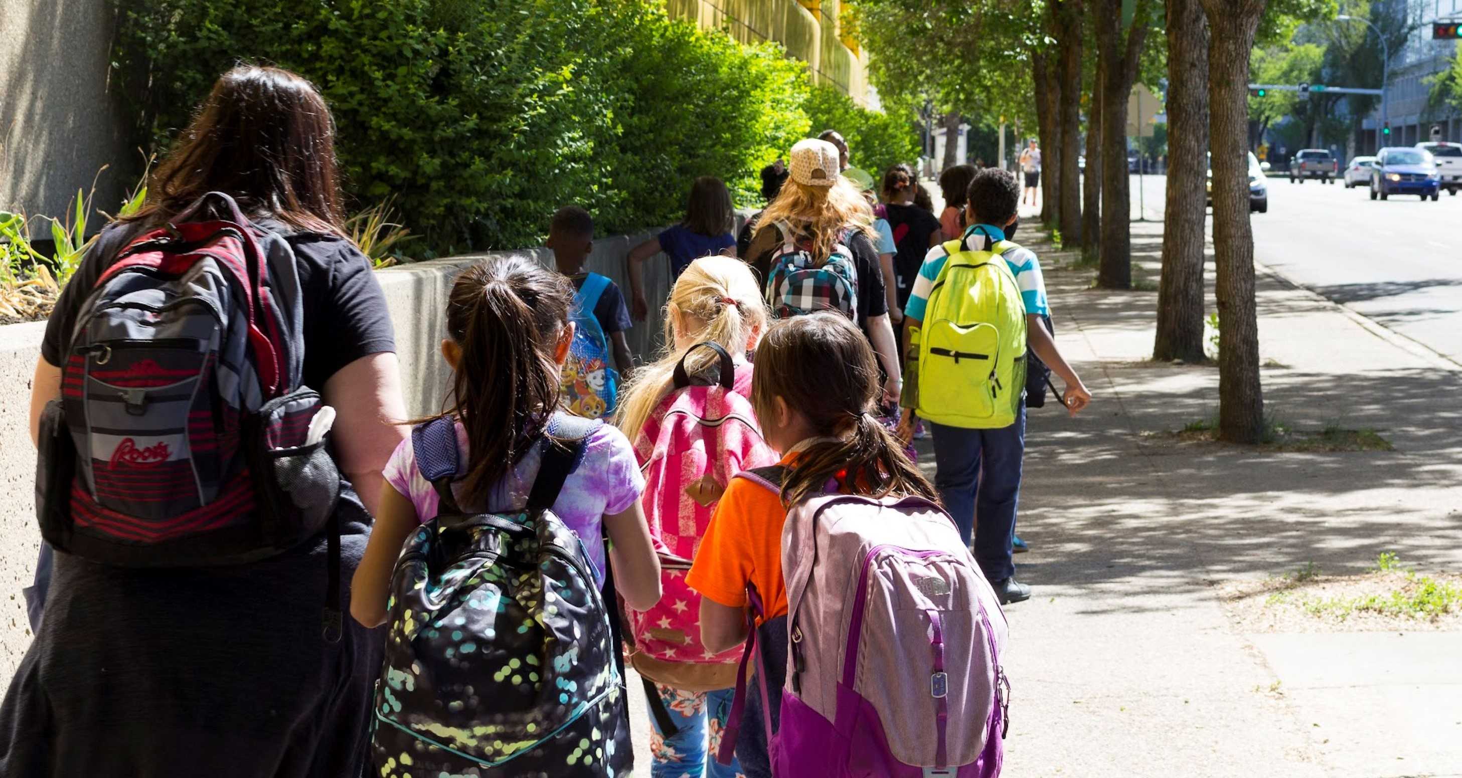 Children partaking in camp activities on campus