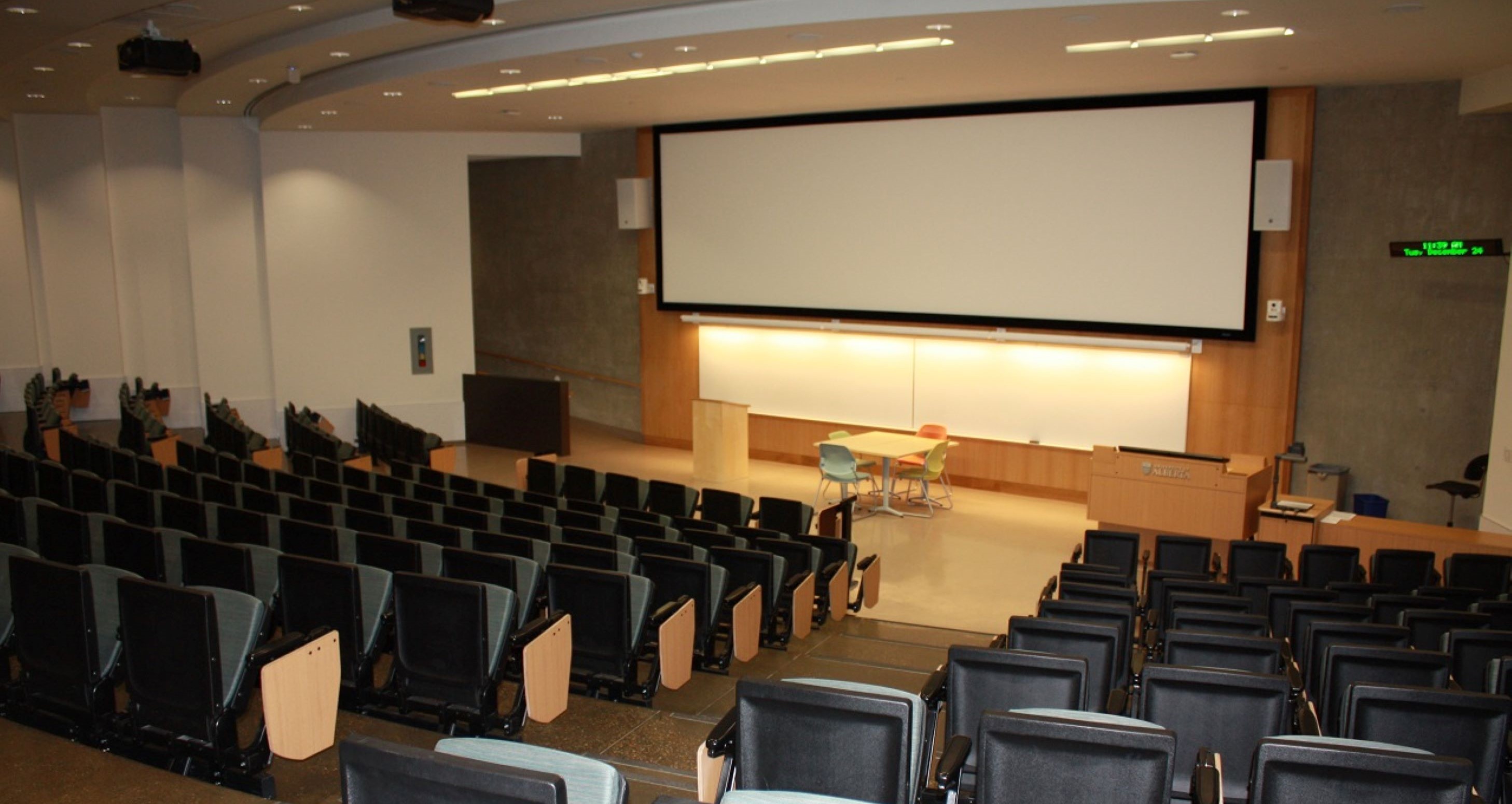 Dining area in a conference room