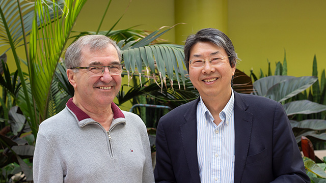 Ming Chan (right) is part of the Peripheral Nerve Injury Clinic team who worked to restore movement in Bill Werny's arms through a nerve transfer procedure.