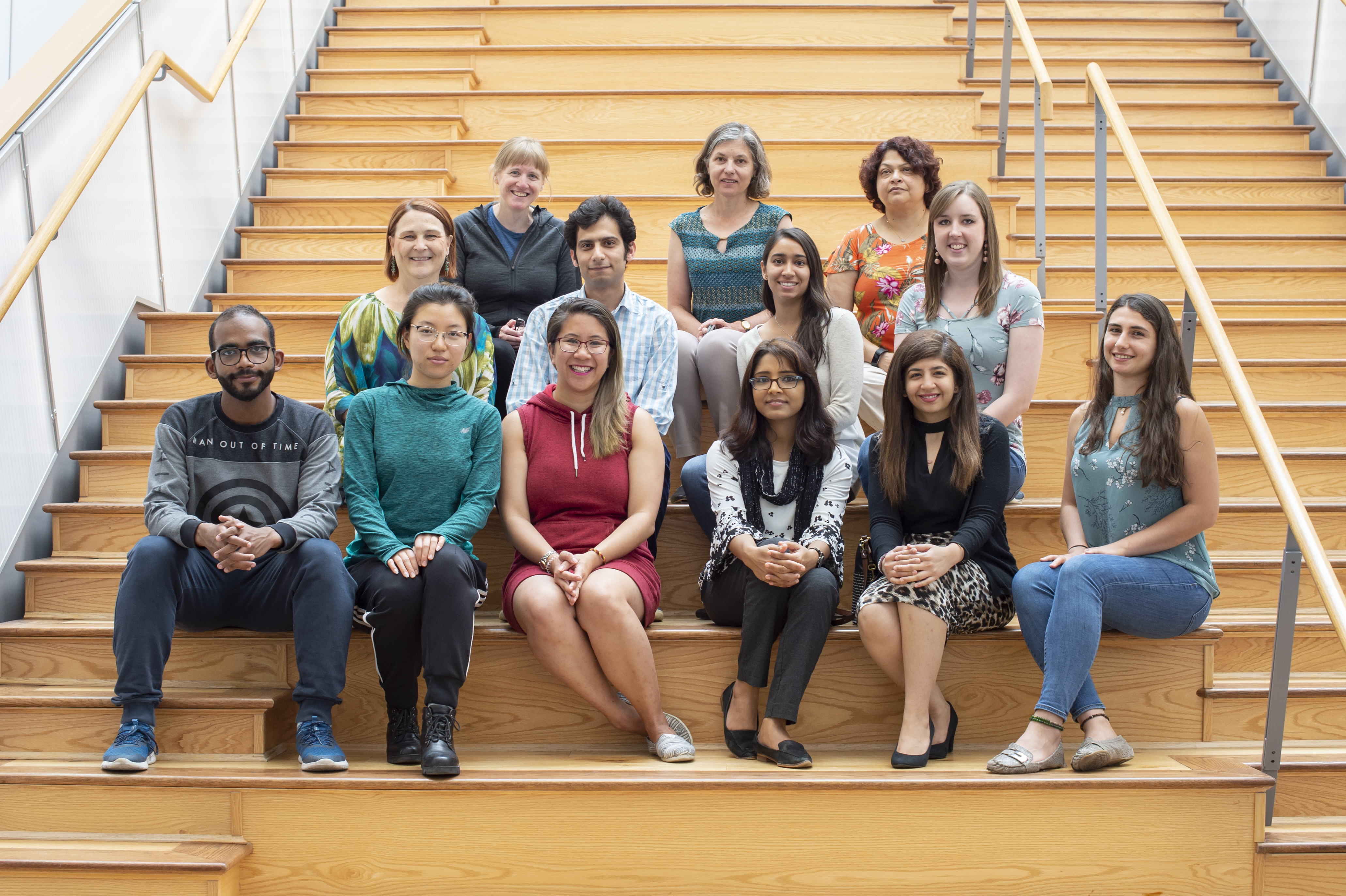 MatCH students and coordinators group photo on ECHA atrium stairs